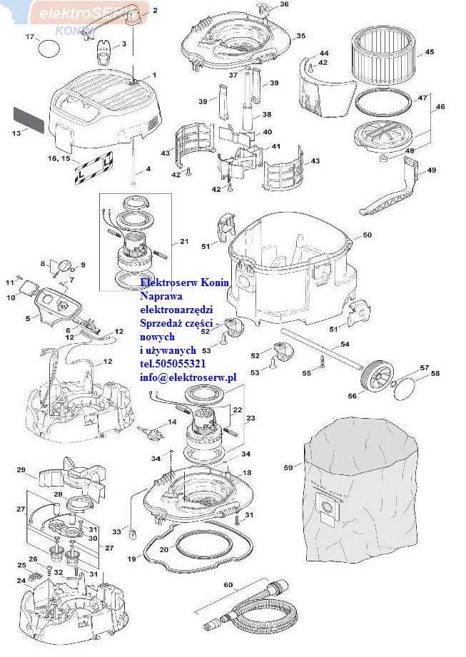 hilti vc 40 u parts diagram