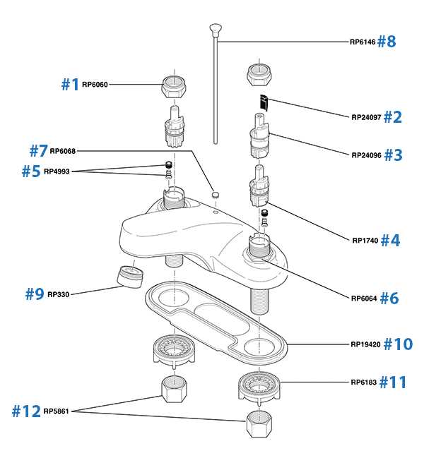 delta shower head parts diagram