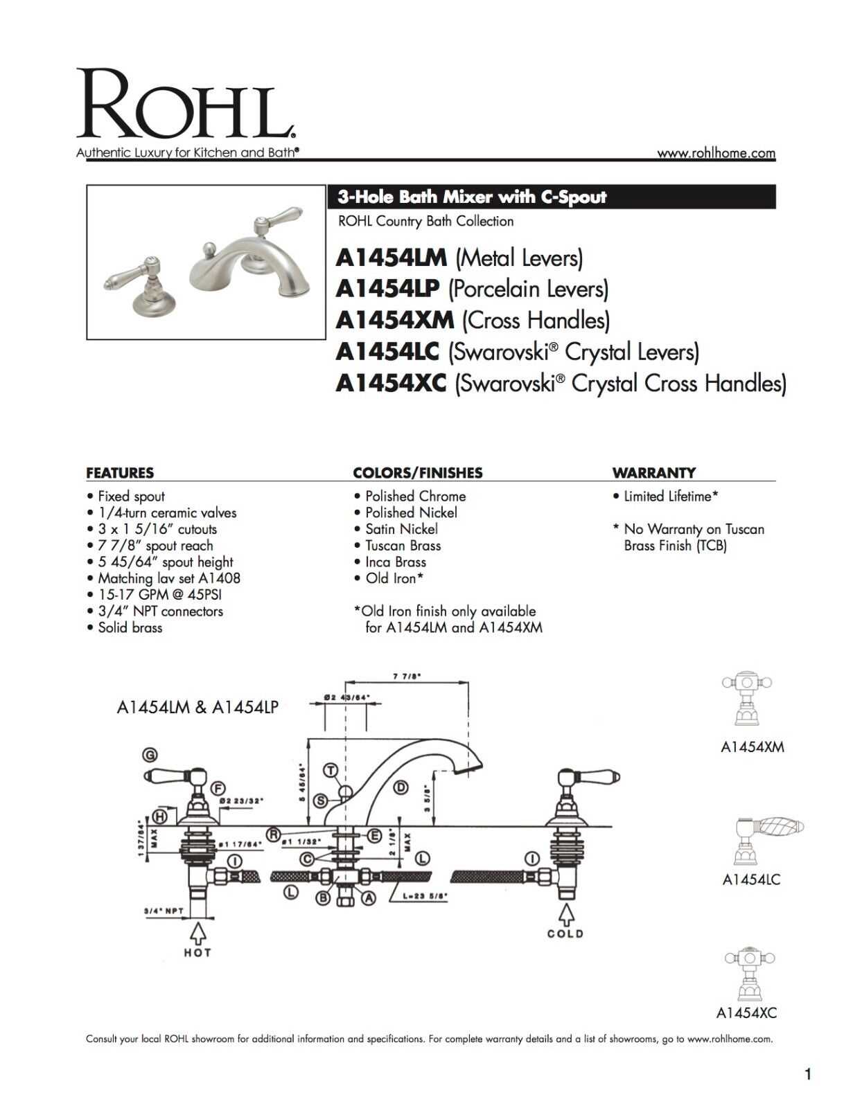 rohl faucet parts diagram