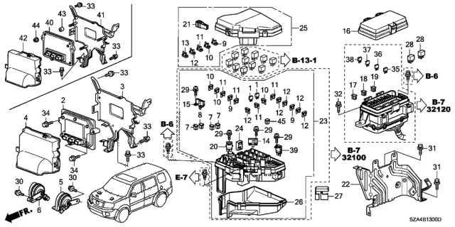 2012 honda pilot parts diagram