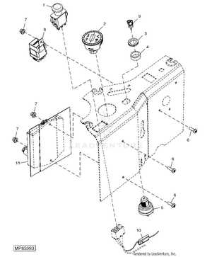 john deere z520a parts diagram