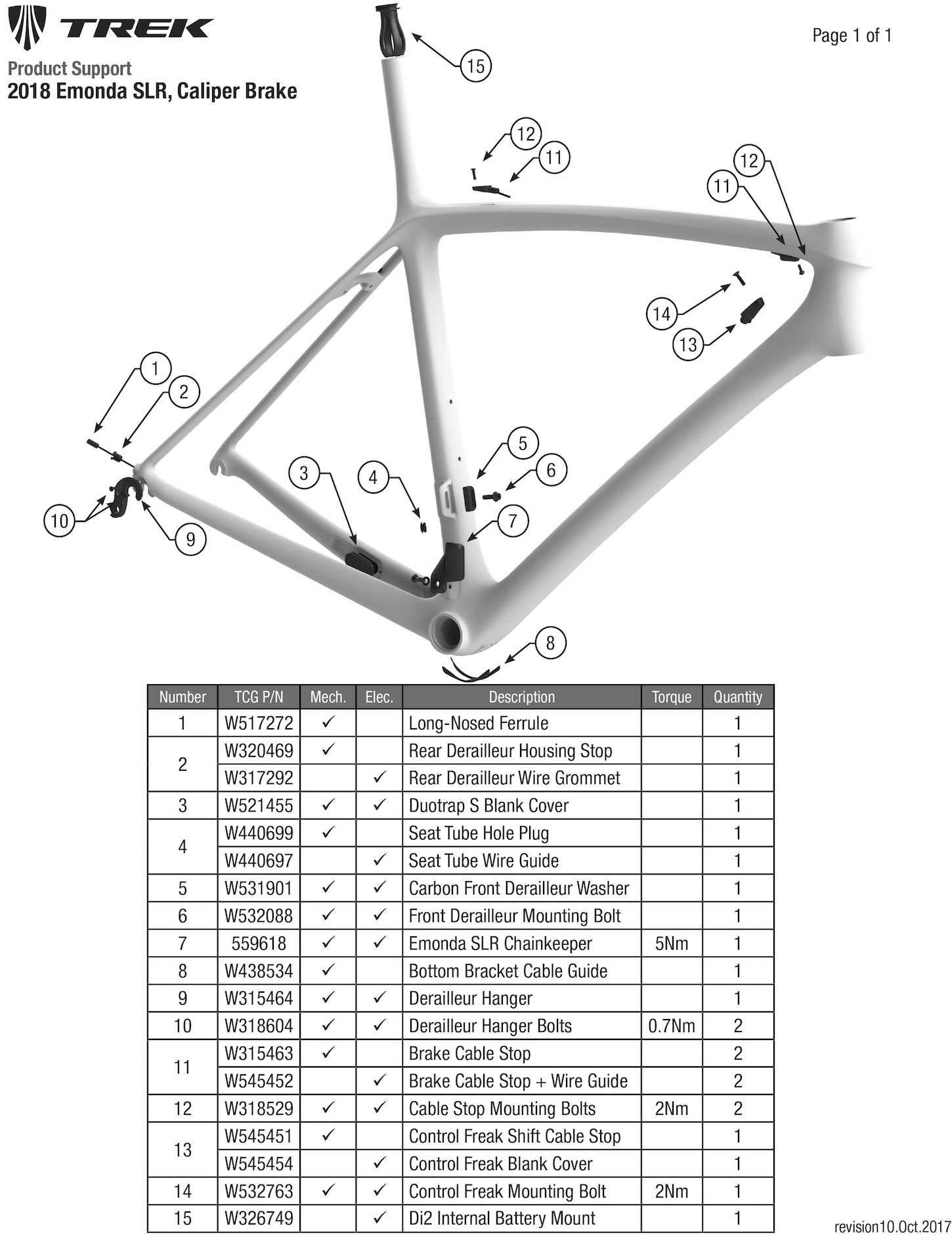 trek parts diagram