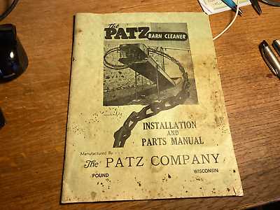 patz barn cleaner parts diagram