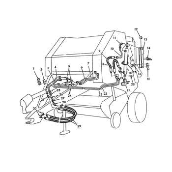 new holland 630 round baler parts diagram