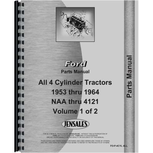 1964 ford 4000 tractor parts diagram