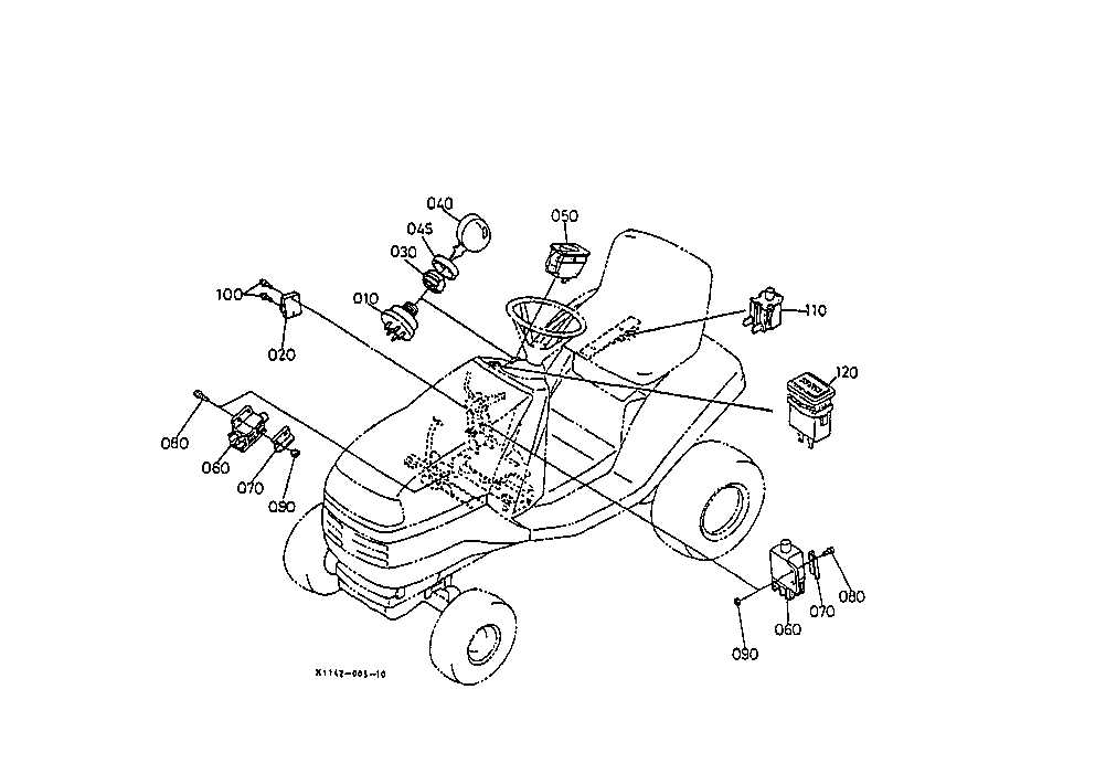 kubota t2080 parts diagram