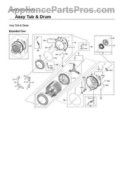 samsung top load washer parts diagram