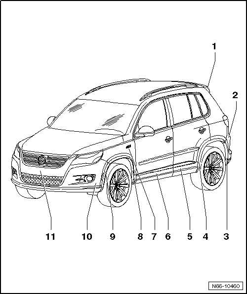 volkswagen tiguan parts diagram