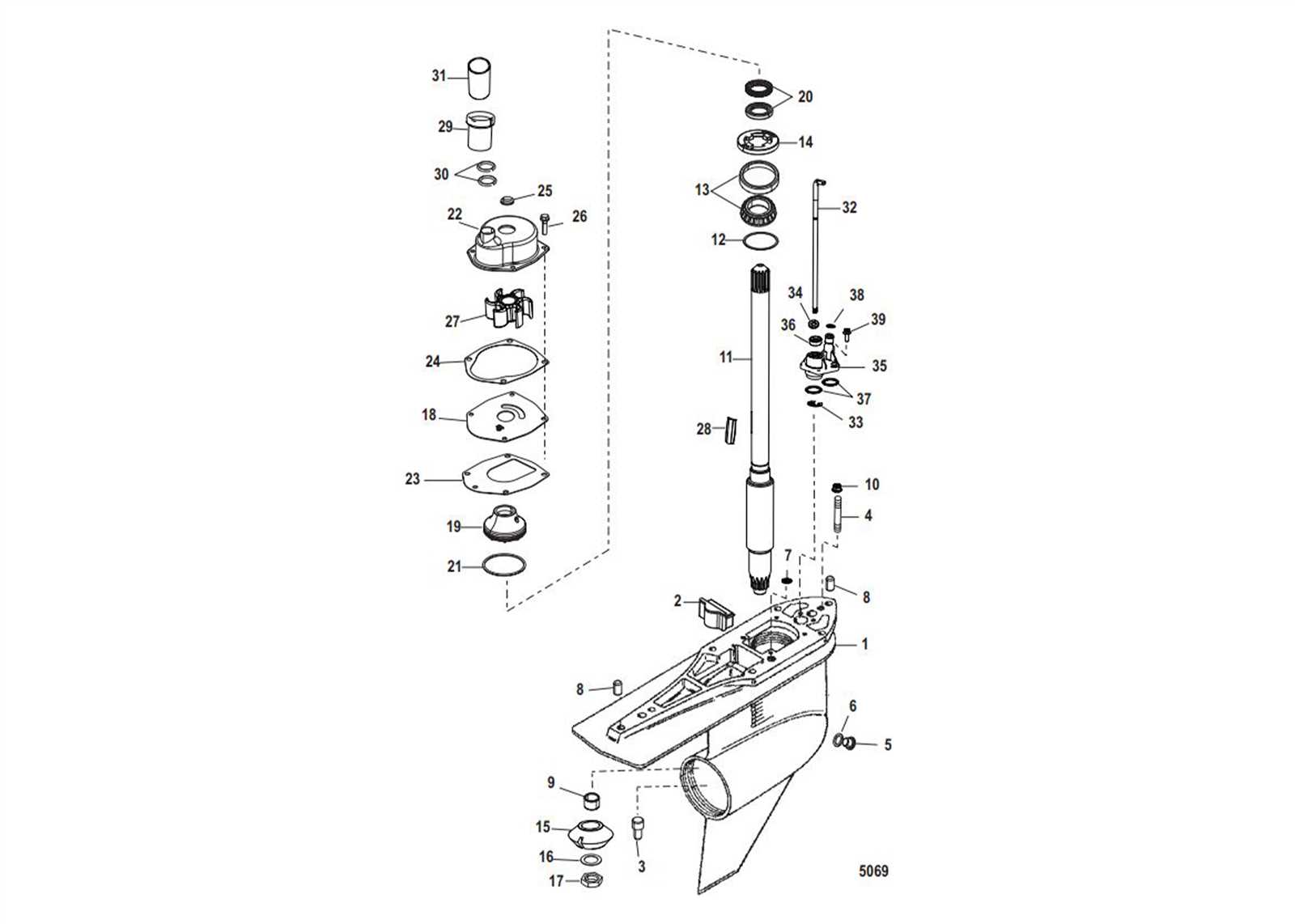 mercruiser alpha 1 gen 1 parts diagram