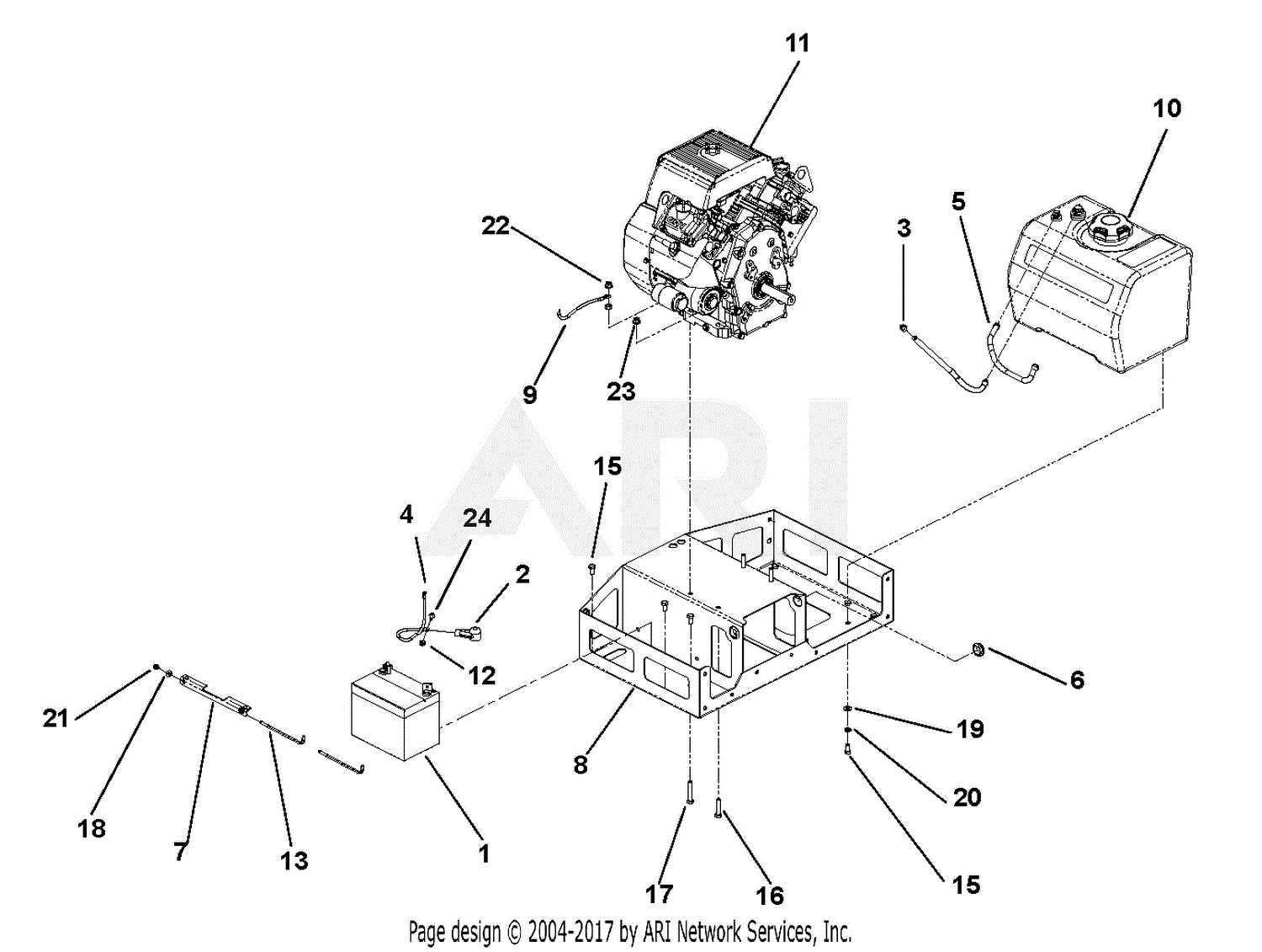 tow truck parts diagram