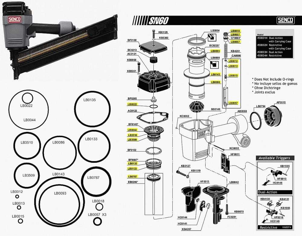 paslode impulse framing nailer parts diagram