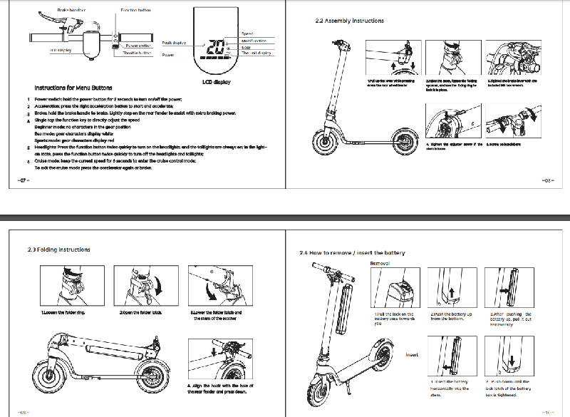 electric scooter parts diagram