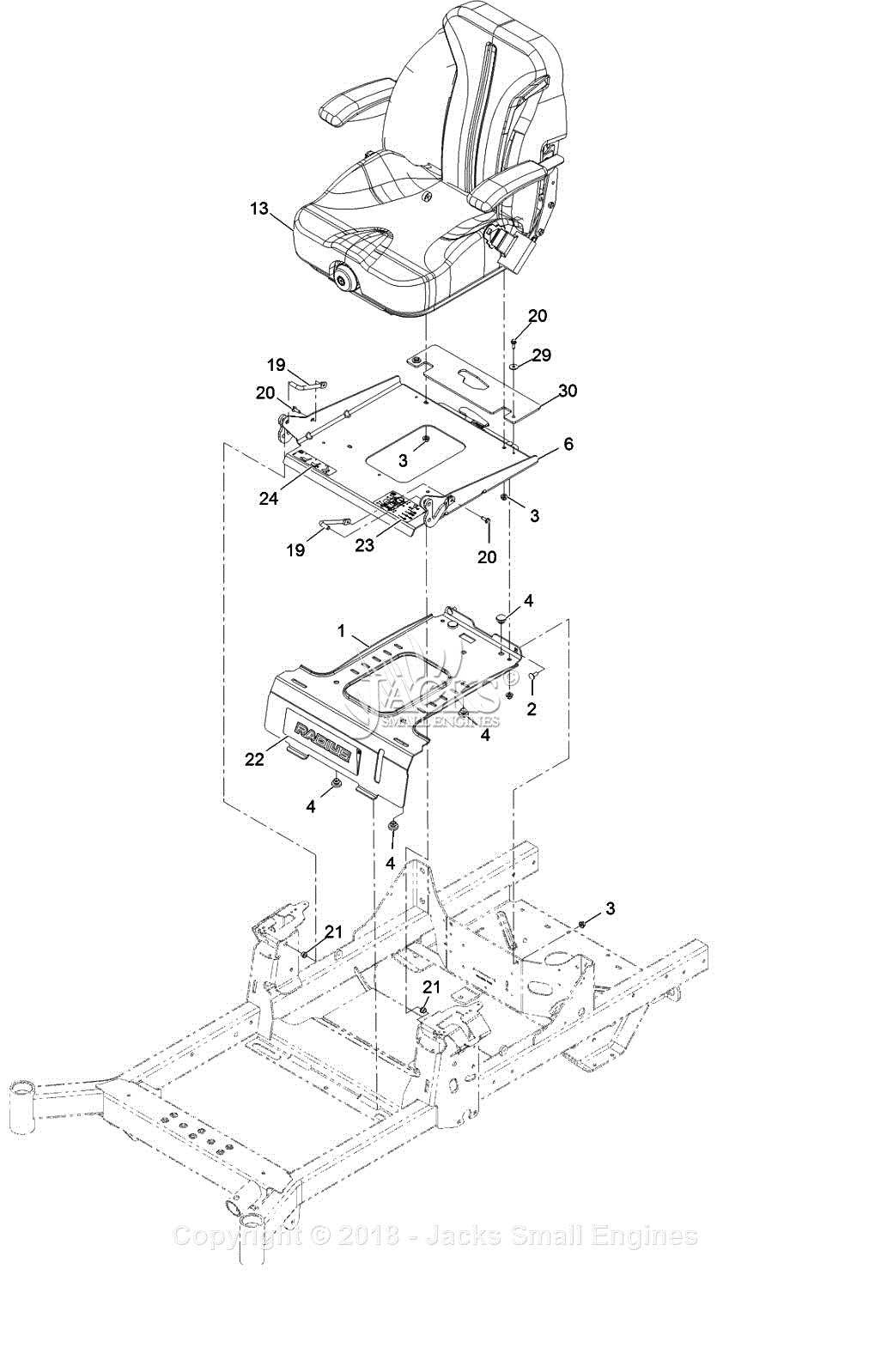 exmark 30 parts diagram