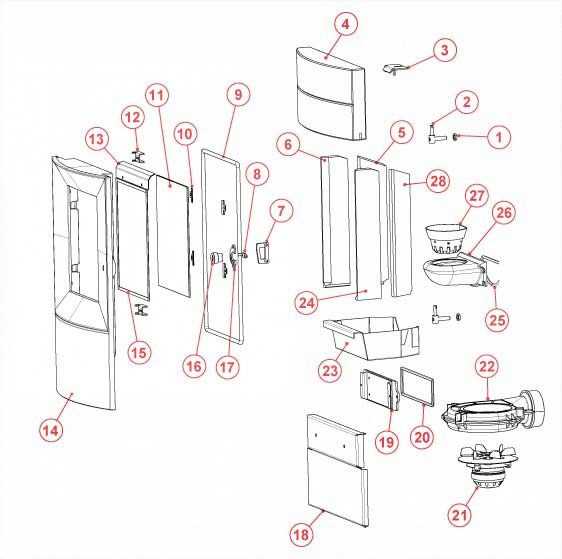 pellet stove parts diagram