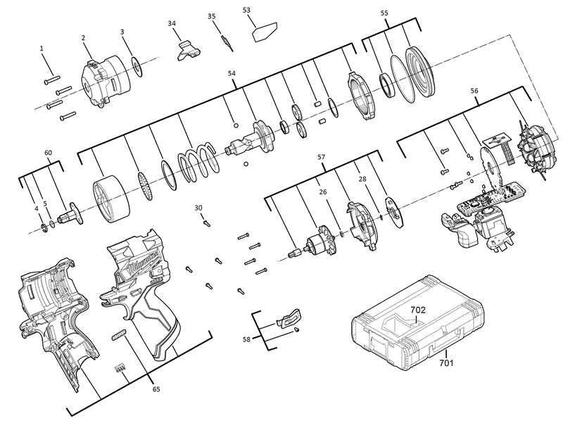 milwaukee m12 ratchet parts diagram