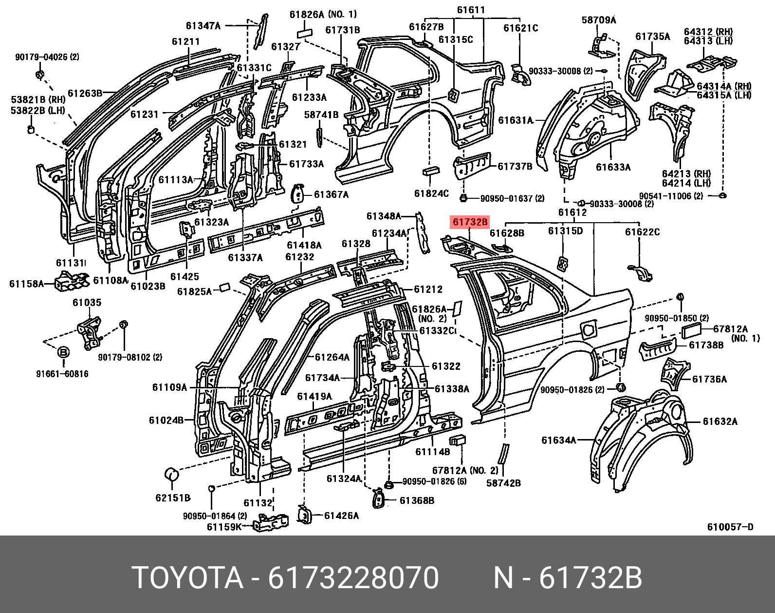 2010 toyota corolla body parts diagram