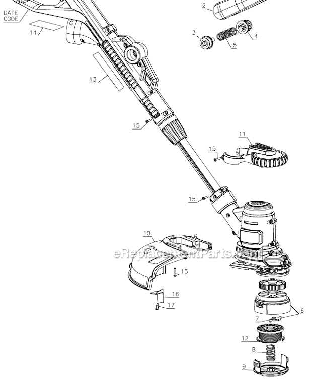 black and decker weed eater parts diagram