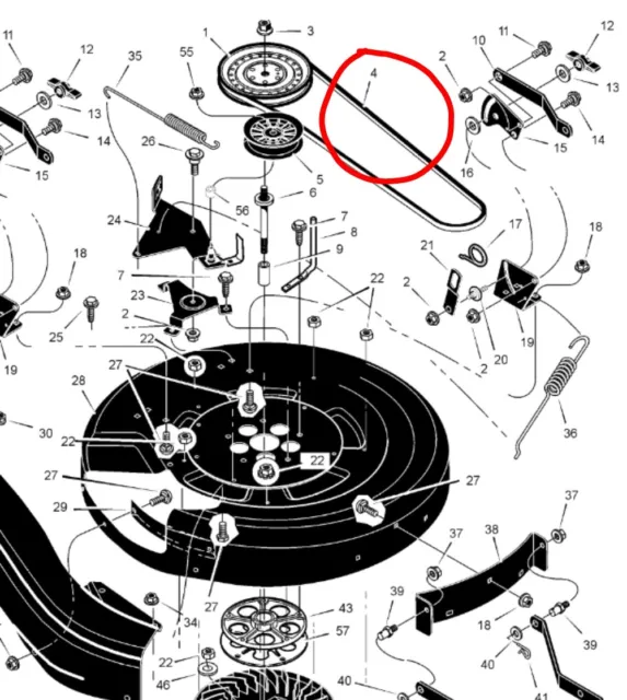 murray lawn mower deck parts diagram