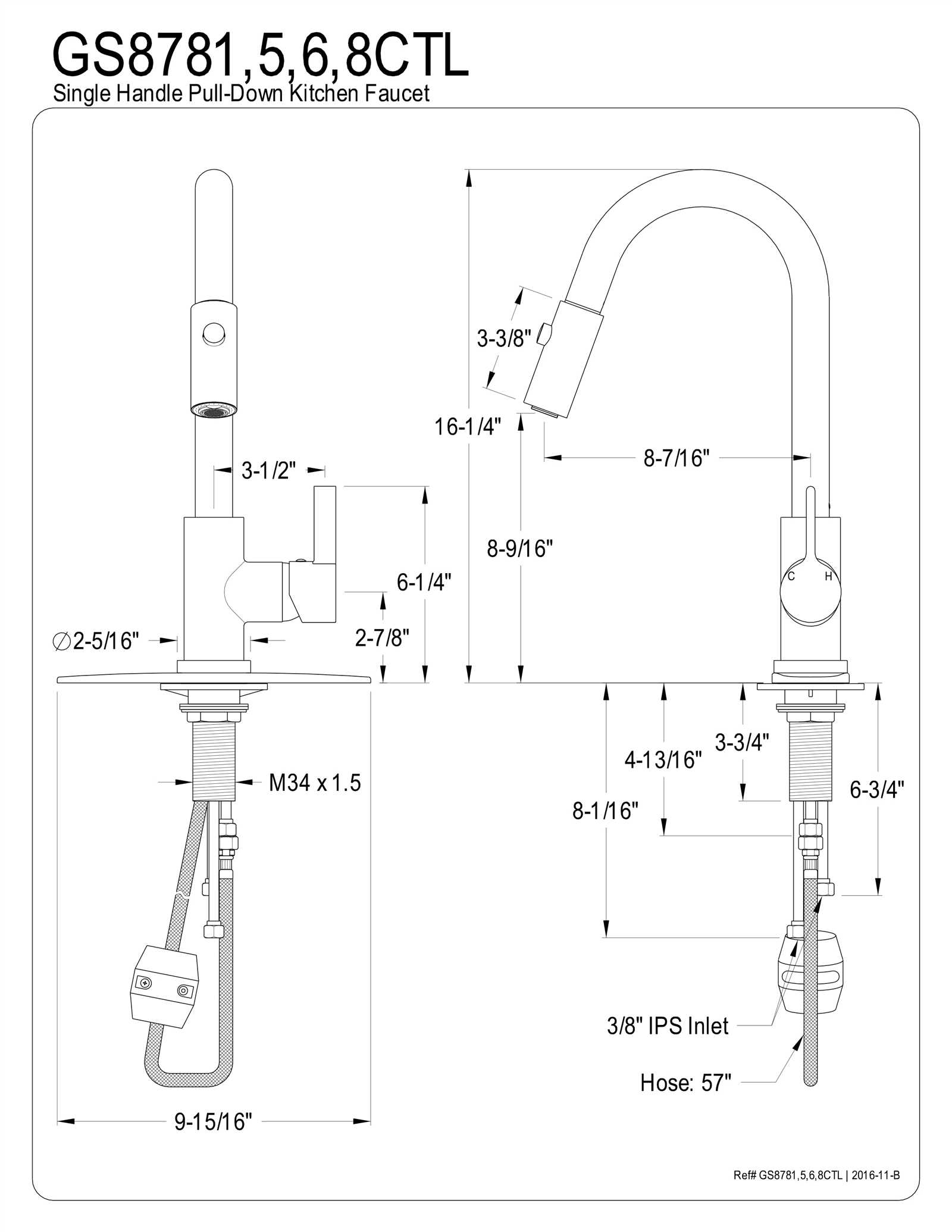 moen pull out kitchen faucet parts diagram