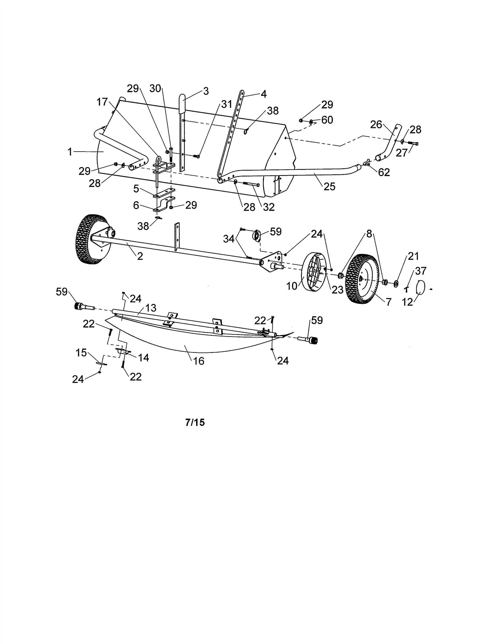 ohio steel lawn sweeper parts diagram