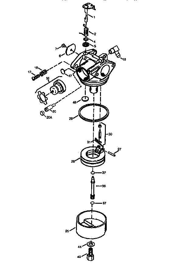 tecumseh lawn mower parts diagram