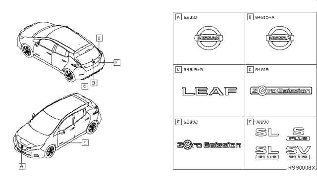 nissan leaf parts diagram