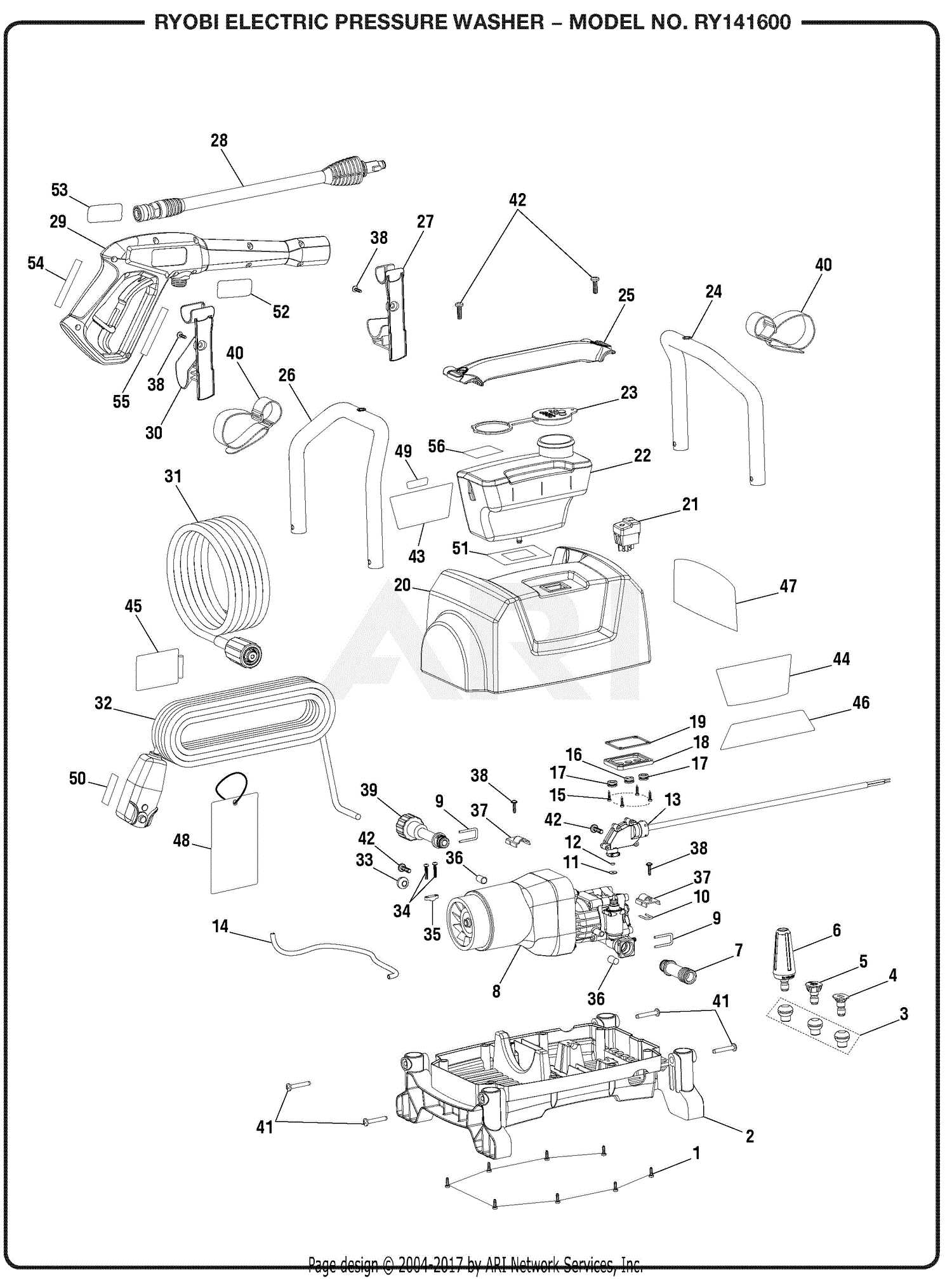 ryobi 2300 generator parts diagram