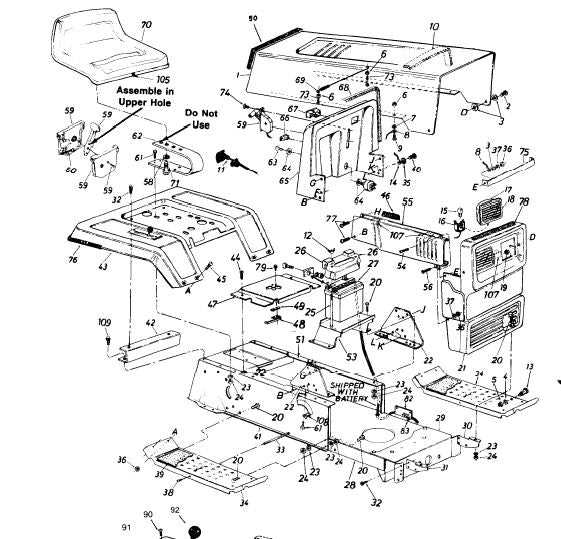 craftsman push mower parts diagram