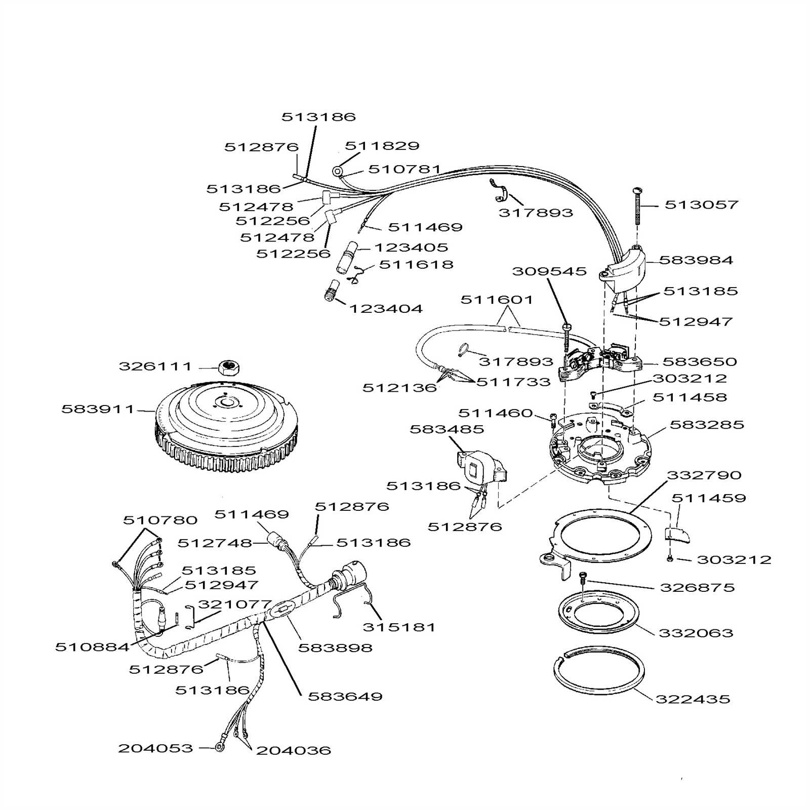 evinrude 40 hp parts diagram