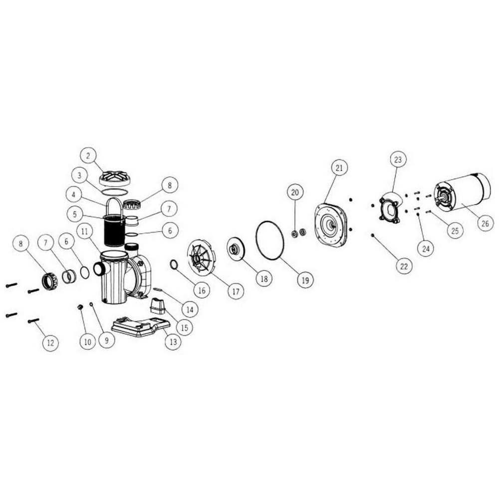 above ground pool pump parts diagram