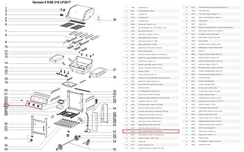 weber genesis ii e 310 parts diagram