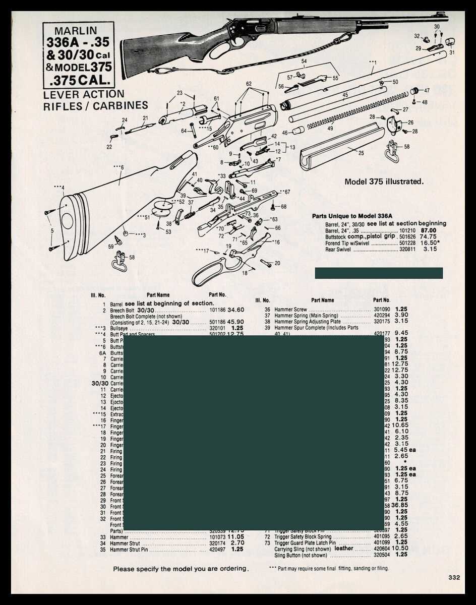 marlin 30 30 parts diagram