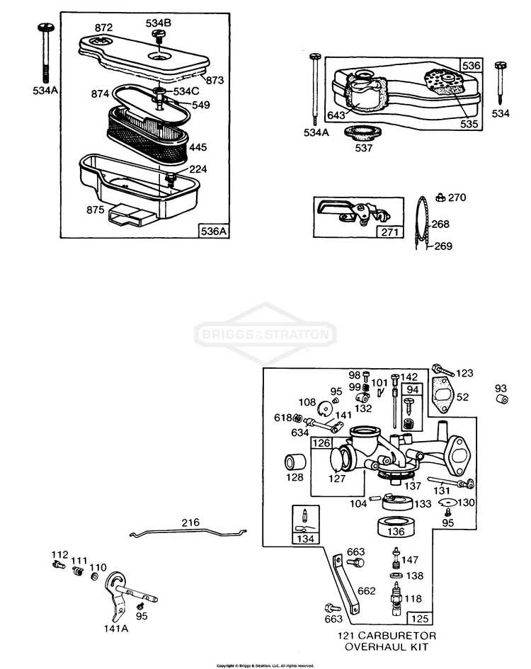 briggs and stratton intek 206 parts diagram