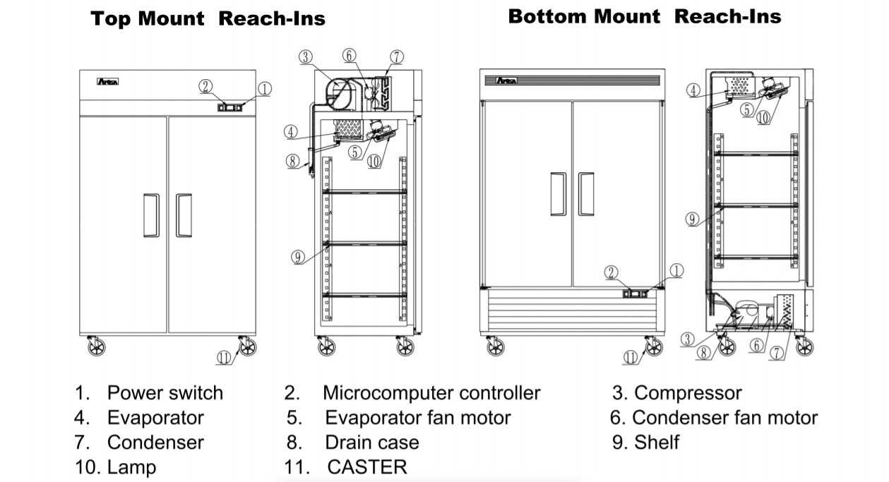 true refrigeration parts diagram