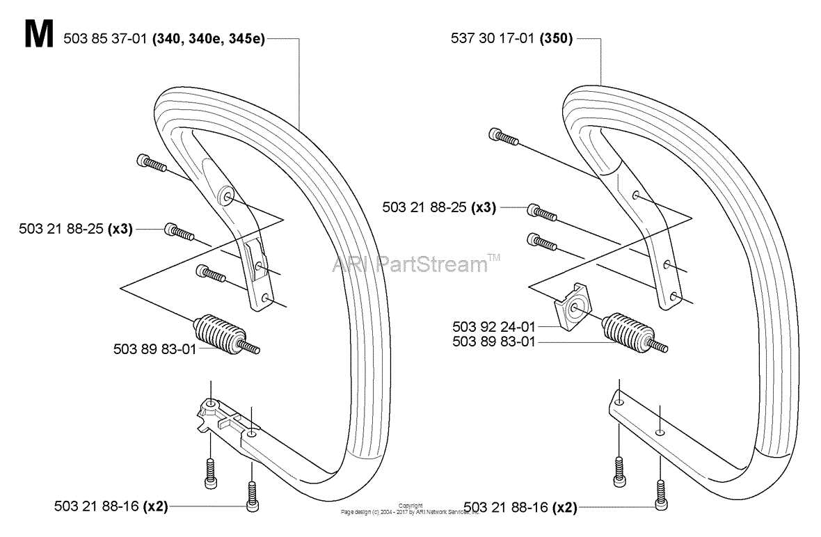 husqvarna 340 parts diagram