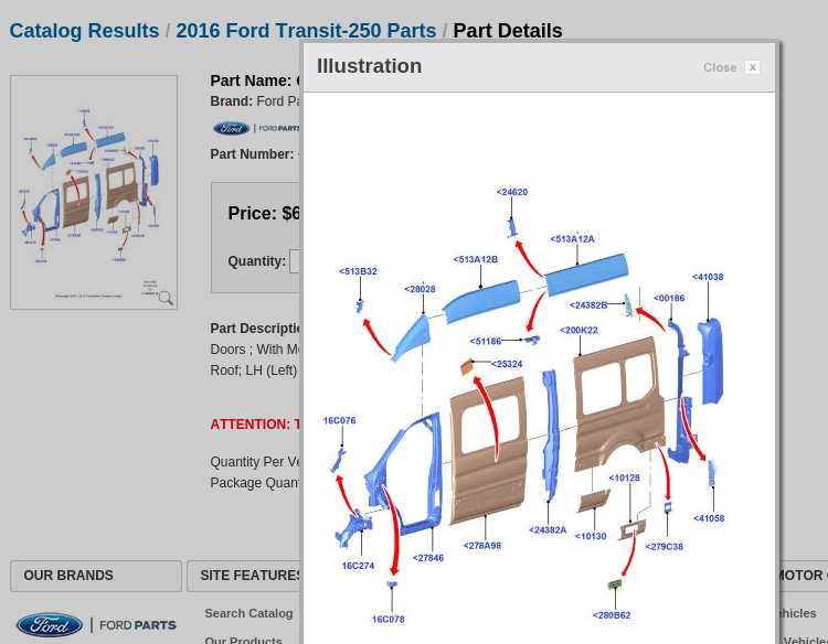 ford transit 250 parts diagram