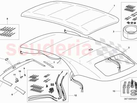 bmw e36 convertible top parts diagram