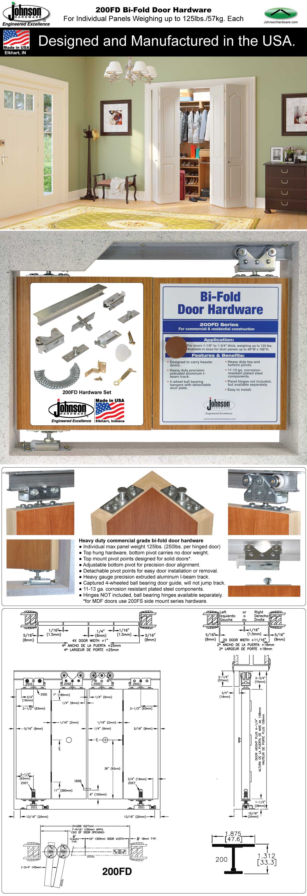 bifold door parts diagram