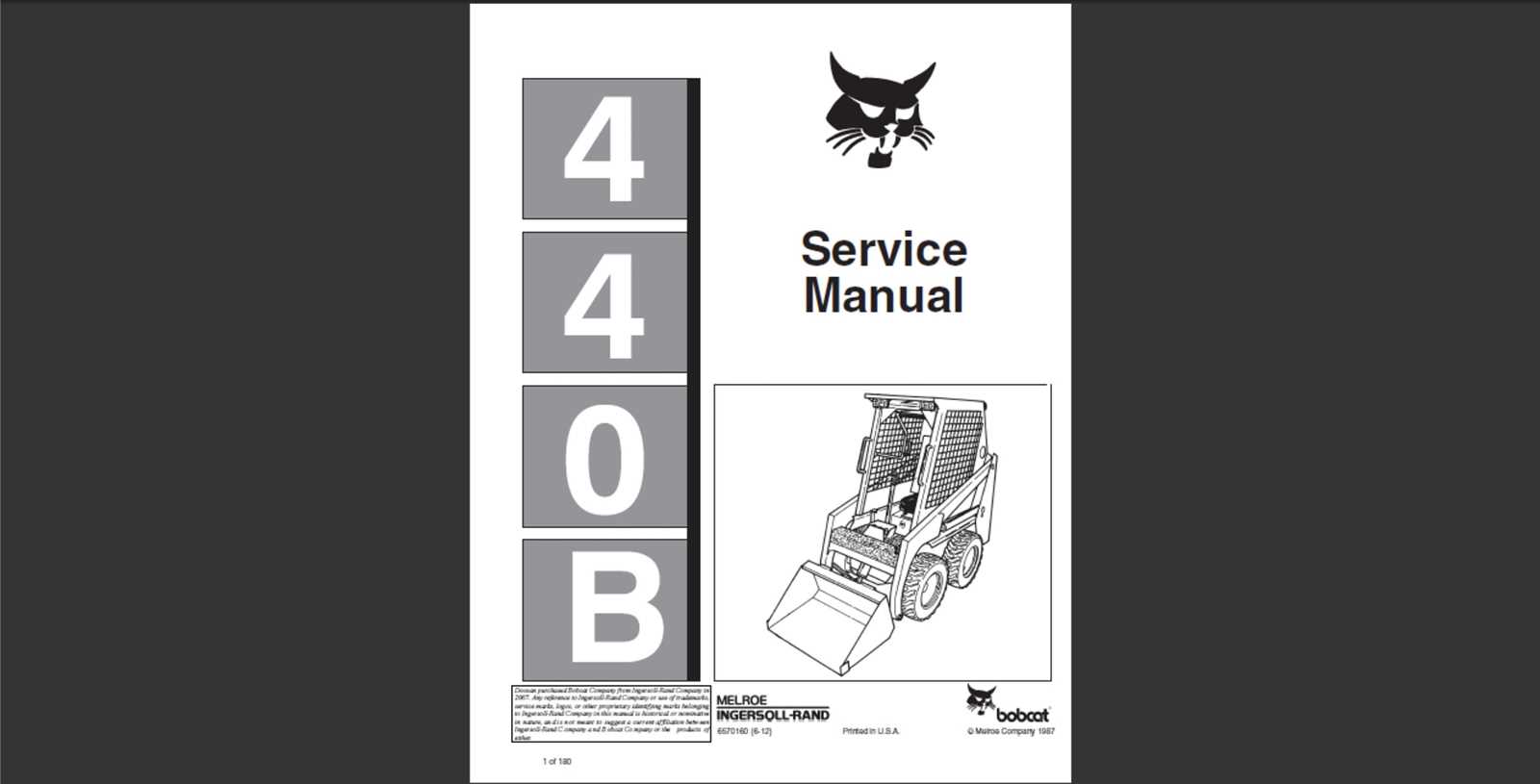 bobcat 440b parts diagram