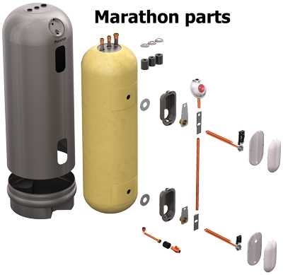 rheem hot water heater parts diagram