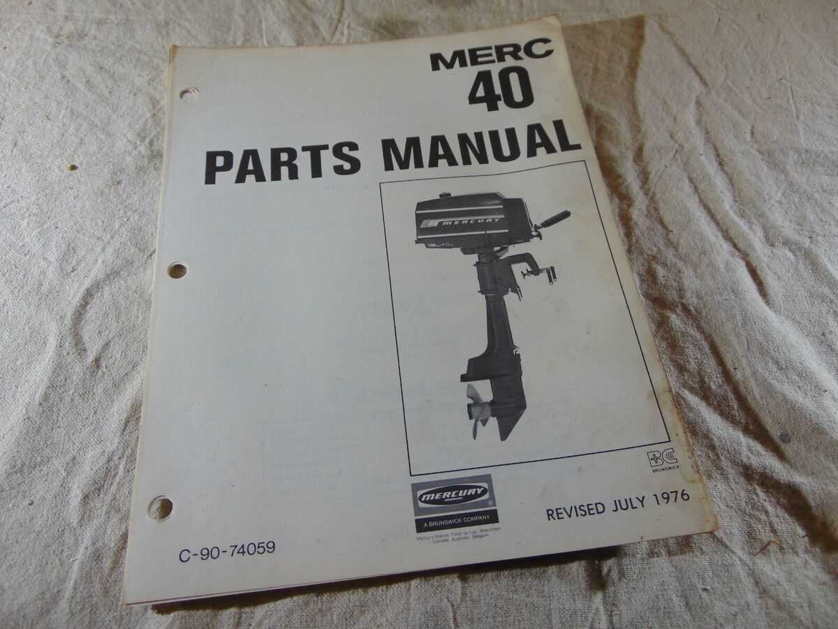 40 hp mercury outboard parts diagrams