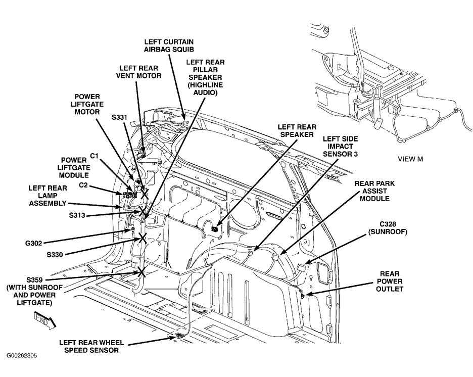 2008 chrysler town and country sliding door parts diagram