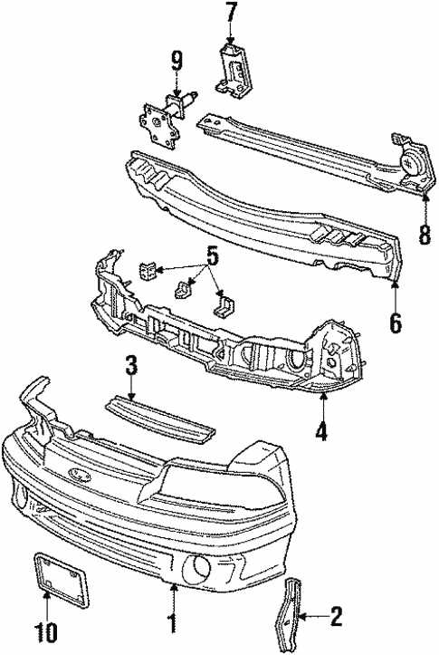 2000 ford mustang parts diagram