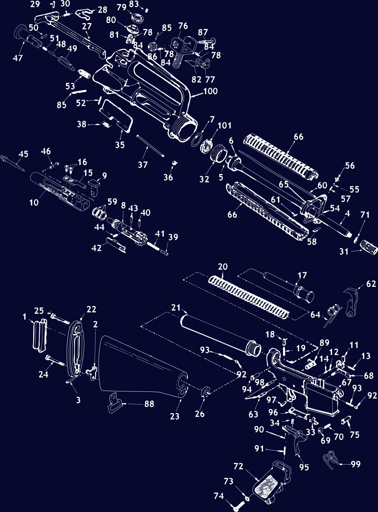 savage 64 parts diagram