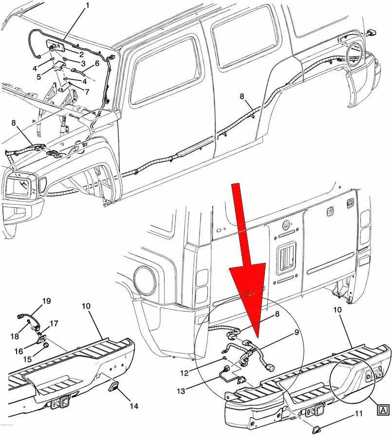 hummer h3 parts diagram