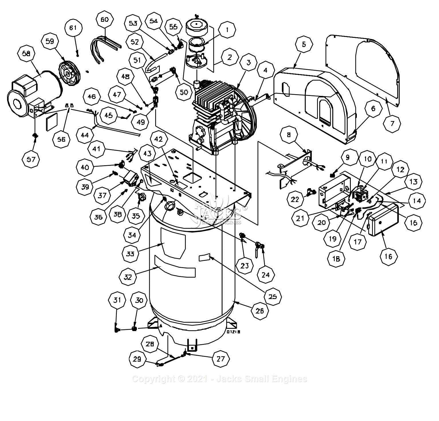 ridgid air compressor parts diagram