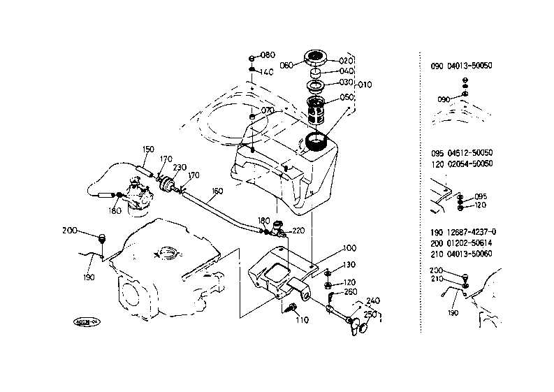 kubota w5021 parts diagram