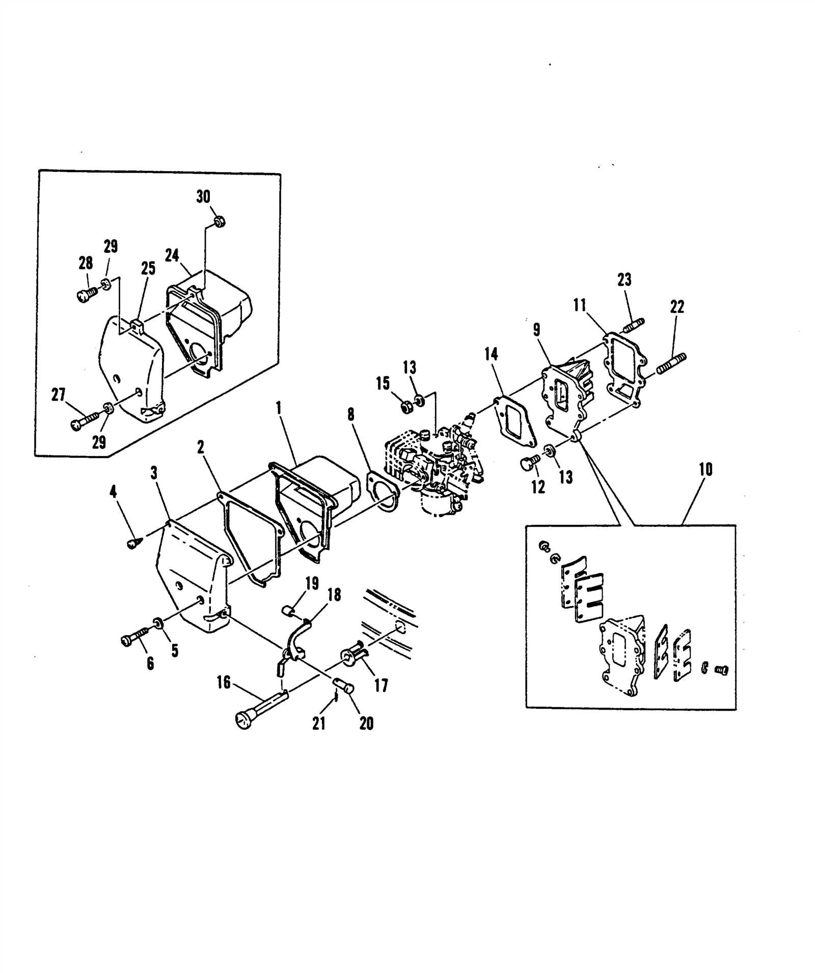 mariner 9.9 parts diagram