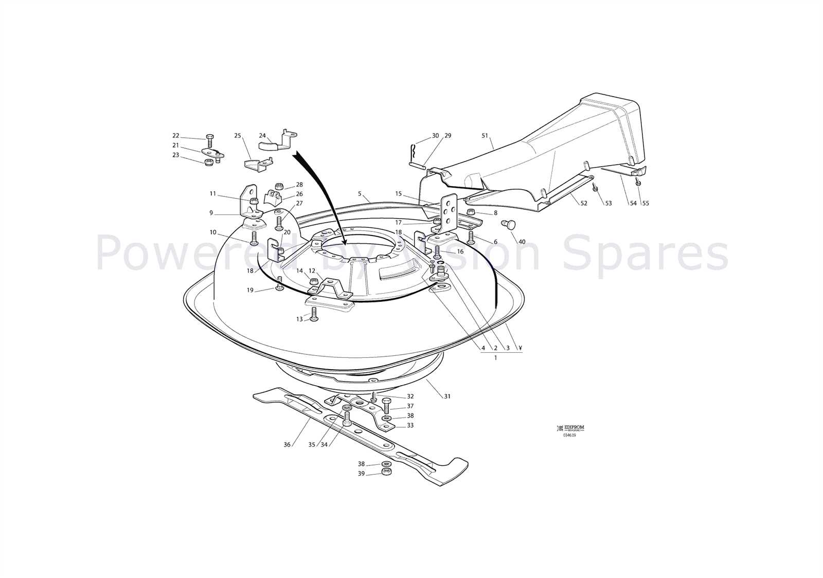 mower parts diagram