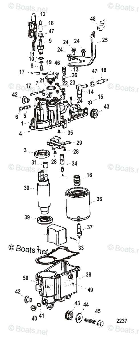 mercury sport jet parts diagram